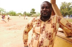 Stephen Addo, Senior Manager of Rescue at Challenging Heights says parents are manipulated by traffickers with false promises of sending a child to school when in reality, they are forced to work, August 24. (Stacey Knott/VOA)