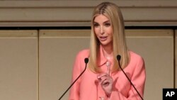 Ivanka Trump, the daughter and adviser to U.S. President Donald Trump, delivers a speech at World Assembly for Women: WAW! 2017 conference in Tokyo, Nov. 3, 2017.