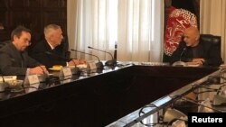 دیدار روز دوشنبه متیس و رئیس جمهوری افغانستان. 