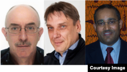 የአማርኛ መምህራኑ ጀርመናዊውያኑ ዶ/ር አንድሪያስ ቬተር፣ ዶ/ር ሮኒ ማየር እና ትውልደ ኢትዮጵያ ጀርመናዊው ዶ/ር ጌቴ ገላዬ 