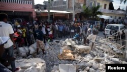 ہیٹی میں زلزلے کے بعد کے مناظر 