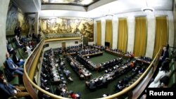 지난 2018년 2d월 제네바 유엔본부에서 군축회의가 열리고 있다. (자료사진)