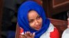 FILE - Rep. Ilhan Omar, D-Minn., listens to President Donald Trump's State of the Union speech at the Capitol in Washington, Feb. 5, 2019. Omar was among the U.S. lawmakers who visited Eritrea.