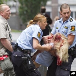 挪威政府大楼爆炸现场