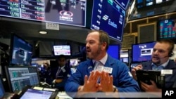 纽约证券交易所的交易员。（2018年10月24日）