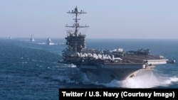 La marine américaine a annoncé réactiver sa 2e Flotte chargée de patrouiller en Atlantique Nord, sept ans après l'avoir démantelée, dans un contexte de nouveaux dangers et de montée en puissance de la Russie, 5 mai 2018. (Twitter/U.S. Navy)