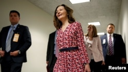 Nominee to be Director of the Central Intelligence Agency, Gina Haspel, arrives for meetings with Senators on Capitol Hill in Washington, May 7, 2018. 