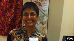 Penulis buku 'On Clipped Wings,' Jameela Alter, dalam acara 'We The People' di Washington baru-baru ini.