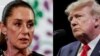 Predsjednica Meksika Claudia Sheinbaum i američki predsjednik Donald Trump