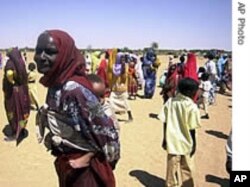 Displaced civilians in Sudan's western Darfur region.