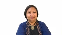 Ketua Pusat Studi Migrasi Migrant Care, Anis Hidayah, dalam satu kesempatan pada 2018. (Foto: VOA/Rio Tuasikal)