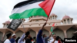 Demonstrasi di Malaysia menolak Amerika yang akui Yerusalem sebagai ibukota Israel.