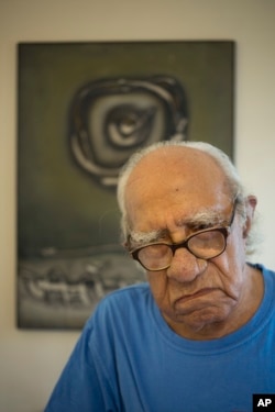 Hira Gulrajani, 89 poses for a photograph at his house in New Delhi, India. Aug. 8, 2017. The Partition of India and Pakistan left Hira Gulrajani and his wealthy Hindu family feeling there was nowhere they belonged. Gulrajani believes Partition never should have happened.