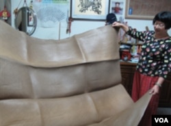 手工细腻的大甲草席