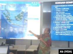 Kepala Pusat Data Informasi dan Humas BNPB Sutopo Purwo Nugroho (Foto: VOA/Ab)