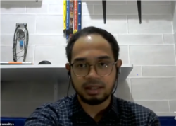 Peneliti Amnesty International Indonesia Ari Pramuditya. (Foto: Sasmito Madrim/tangkapan layar)