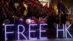 香港反政府示威者2019年10月23日到英国驻港领事馆前集会（路透社）