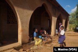 A dilapidated structure is used as an evacuation camp in Machinga district where floods survivors complain of sanitation problems.