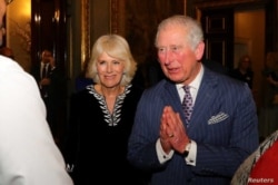 Pangeran Charles dan Camilla dari Inggris, Duchess of Cornwall menghadiri Commonwealth Reception di Marlborough House, London, Inggris 9 Maret 2020. (Foto: Aaron Chown via Reuters)
