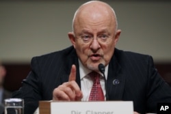 FILE - U.S. intelligence chief James Clapper.