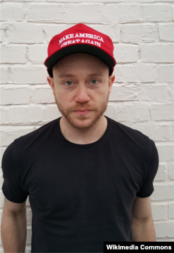 FILE - "The Daily Stormer" publisher Andrew Anglin, Jan. 16, 2016.