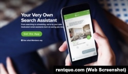 A screenshot of Quo's website.