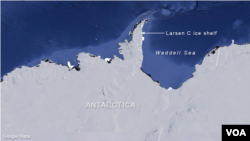 Larsen C ice shelf, Antarctica