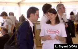 Former diplomat Natacha Waksman, right, helped to launch the Caen library. "It’s an opportunity to break barriers,” she said.
