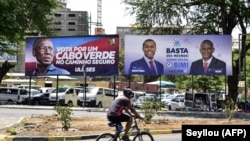 Election billboard in Cabo Verde
