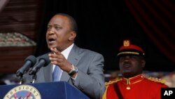 Presiden Kenya Uhuru Kenyatta di Nairobi.