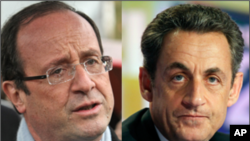 Francois Hollande and Nicolas Sarkozy
