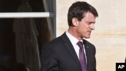 Manuel Valls à Paris, le 26 novembre 2015. (AP Photo/Michel Euler)