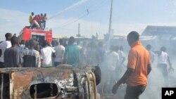 Wasu ‘yan mata yan kunar bakin wake suka kai hari a Maiduguri, Nuwamba 26, 2014.