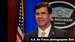 마크 에스퍼 미국 국방장관.