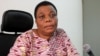 Latré-Kayi Lawson-Hogban, candidate au poste de membre chargé du football féminin à Lomé, le 5 mars 2021. 