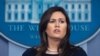 Juru bicara Gedung Putih, Sarah Huckabee Sanders 