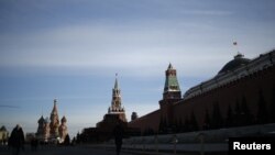 러시아 모스크바의 붉은 광장. 
