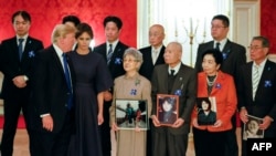 도널드 트럼프 미국 대통령이 지난해 11월 일본 방문 당시 일본인 납북 피해자 가족들을 만나 위로하고, 문제 해결을 위한 노력을 약속했다.