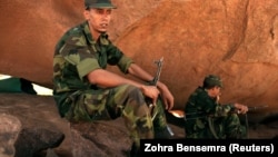 Des soldats du Front Polisario dans un campement à la périphérie de Tifariti, au Sahara occidental, le 9 septembre 2016.