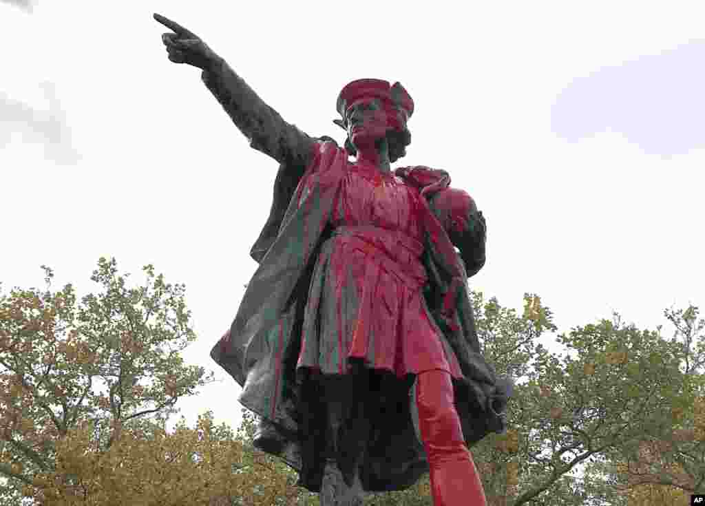 ქრისტეფორე კოლუმბის ძეგლი პროვიდენსში, აშშ.&nbsp;