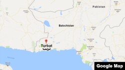 Letak kawasan Turbat, Pakistan