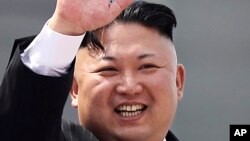 Le leader de la Corée du Nord Kim Jong Un à Pyongyang, 15 avril 2017.