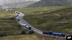 La frontière entre l'Iral et l'Iran, 7 juillet 2010.