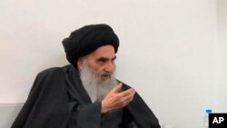 Ayatullah Agung Ali al-Sistani di Najaf, Irak. (Foto: dok).