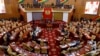 Bunge la Ghana lilikutana na kupitisha sheria inayowaadhibu wapenzi wa jinsia moja, Februari 28, 2024. Picha ya AP
