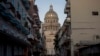 El edificio del Congreso cubano en La Habana, con la cúpula recientemente restaurada por especialistas rusos.