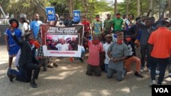 Masu Zanga zanga a kotu.