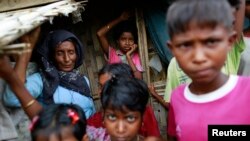 버마 락히인주에 거주하는 로힝야족. (자료사진)