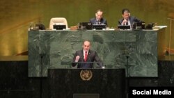 მამუკა ბახტაძე, საქართველოს პრემიერ-მინისტრი გაეროში სიტყვით გამოვიდა, პრემიერის ადმინისტრაციის ფოტო, 27 სექტემბერი, 2018