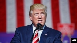 Le candidat républicain Donald Trump pendant sa campagne, le 24 septembre 2016 à Roanoke, en Virginie. 